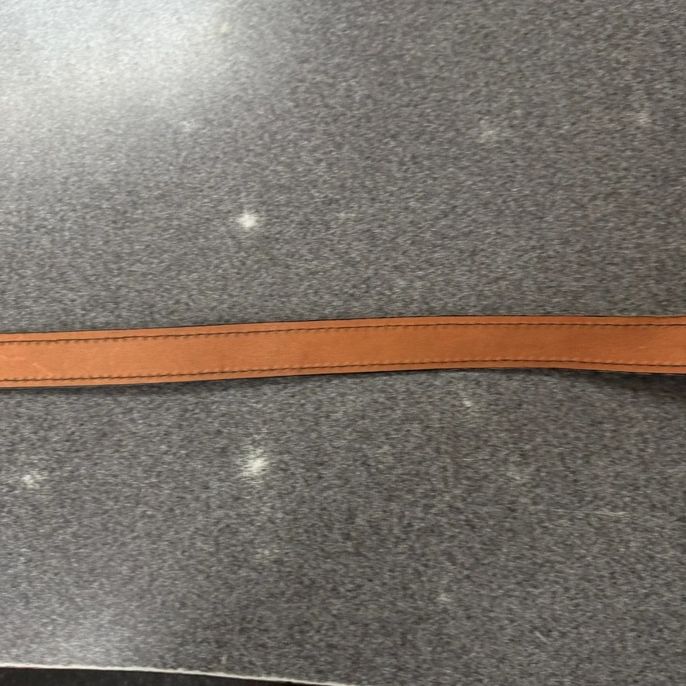 Dreamers Leather Belt Mens 32 Brown Excellent Western Engraved Metal Hardware